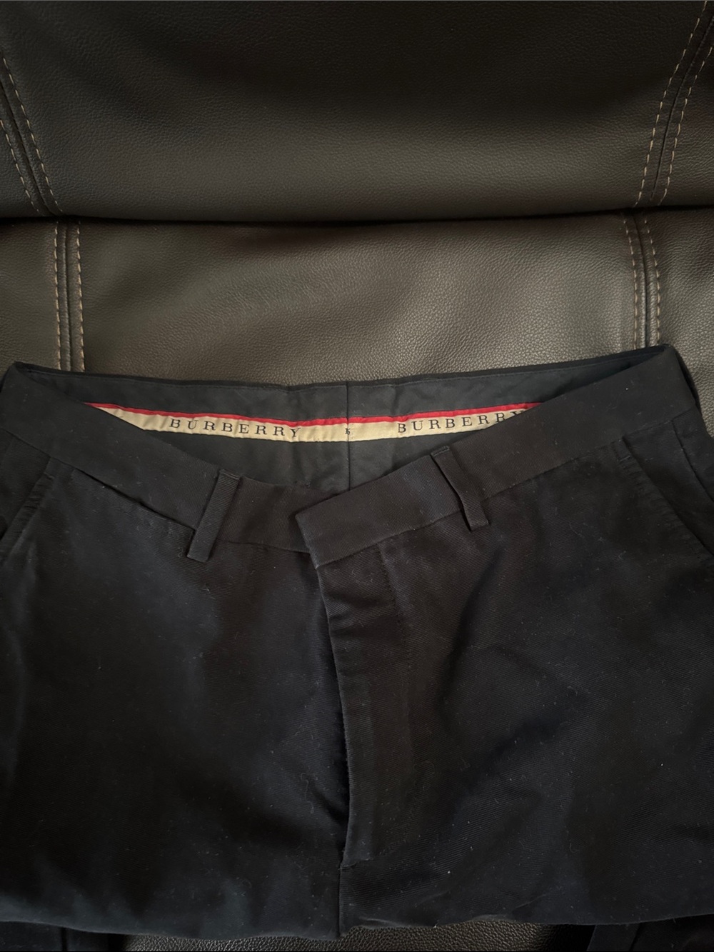 Burberry Men's Navy Blue Chinos